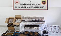 Tekirdağ'da Jandarma 14 bin 800 adet bandrolsüz boş makaron ele geçirdi