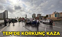 TEM'de korkunç kaza