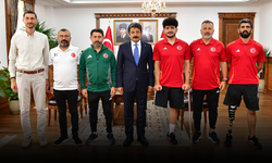 Ampute Futbol Milli Takımı’ndan Vali Demiryürek’e ziyaret