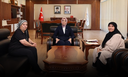 Vali Yiğitbaşı, şehit ailesini makamında ağırladı