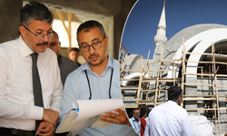 Vali Çelik, Hakkâri’de yapımı süren cami inşaatlarını inceledi