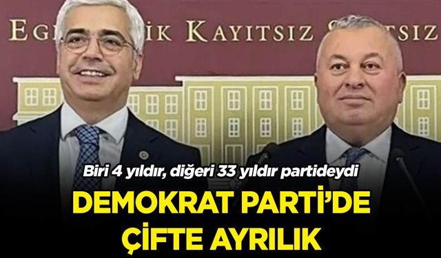 Demokrat Parti'de çifte ayrılık: İstifa ettiklerini böyle duyurdular