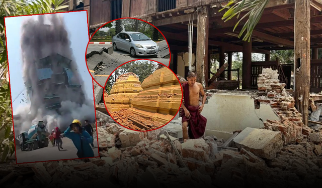 Myanmar'da 7.7 şiddetinde deprem! Çin ve Tayland'da da hissedildi