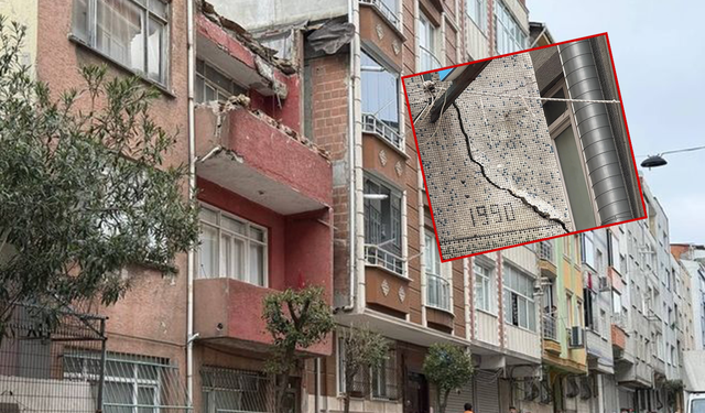 Deprem sonrası dikkat çeken görüntü: Bitişik binalar arasında açıklık oluştu!