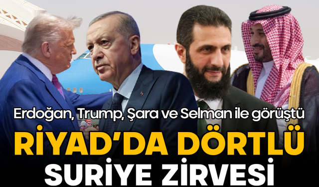 Erdoğan'dan liderler zirvesi: Erdoğan, Trump, Şara ve Selman ile görüştü