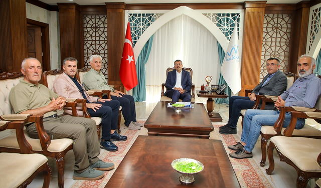 Vali Çelik, dağcılık federasyonu heyetini ağırladı