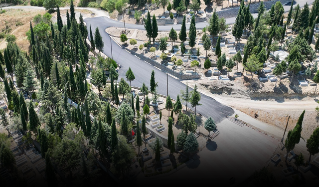 Valilik koordinesinde Şehitlik Yolu asfaltla yenilendi