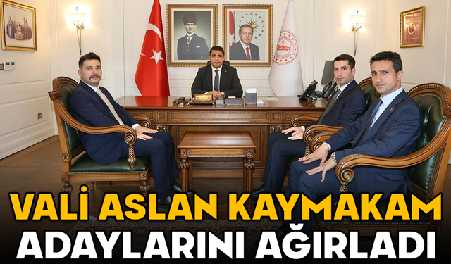 Düzce Valisi Aslan, 111. dönem Kaymakam adaylarını kabul etti