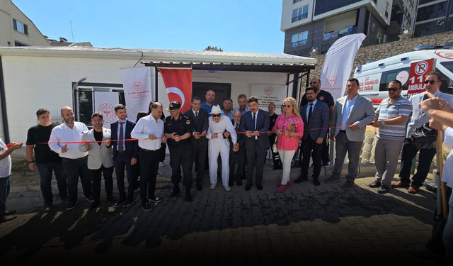 Hayırseverin yaptırdığı Acil Sağlık Hizmetleri İstasyonu hizmete girdi
