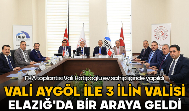 Tunceli Valisi Şefik Aygöl, Elazığ’da Fırat Kalkınma Ajansı toplantısına katıldı