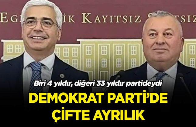 Demokrat Parti'de çifte ayrılık: İstifa ettiklerini böyle duyurdular