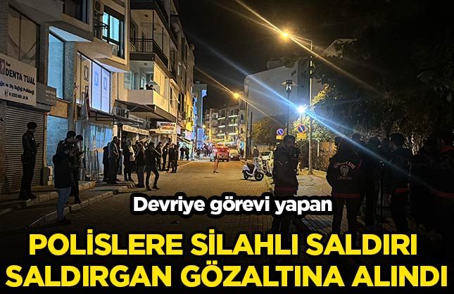 İzmir'de polise silahlı saldırı! Saldırgan gözaltına alındı