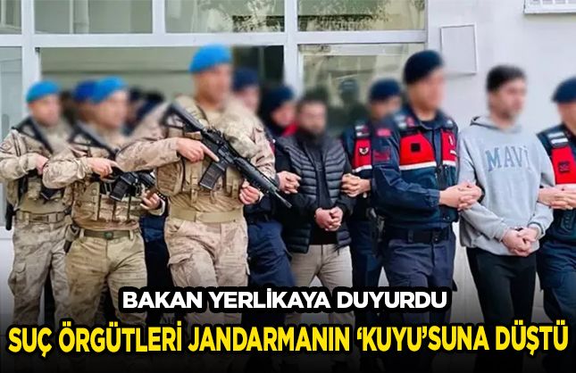 Suç örgütleri jandarmanın 'Kuyu'suna düştü