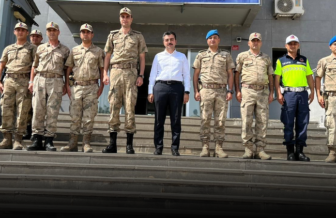 Kaymakam Atış, jandarma personelini ziyaret etti
