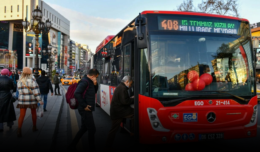 Ankara'da 1 Mayıs'ta toplu taşıma ücretsiz olacak