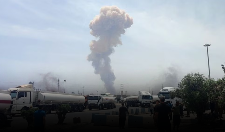 Basra Körfezi'nde panik! İran'a ait limanda şiddetli patlama! Çok sayıda yaralı var