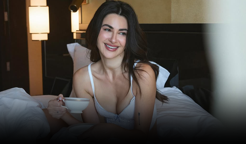 Nesrin Cavadzade'nin iç çamaşırlı yatak odası pozu olay oldu