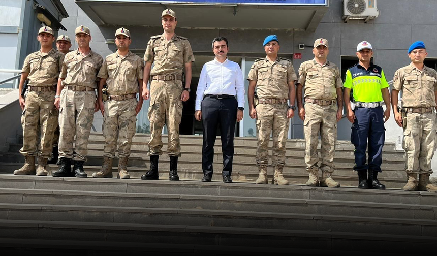 Kaymakam Atış, jandarma personelini ziyaret etti