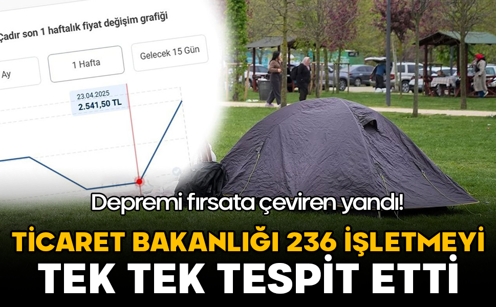 Depremi fırsata çeviren yandı! Ticaret Bakanlığı 236 işletmeyi tek tek tespit etti