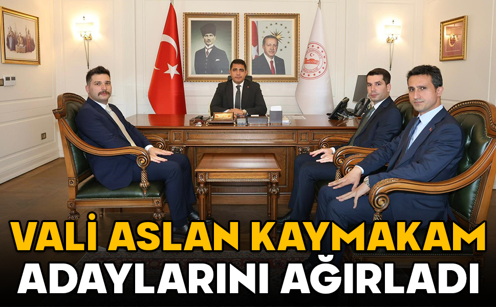 Düzce Valisi Aslan, 111. dönem Kaymakam adaylarını kabul etti