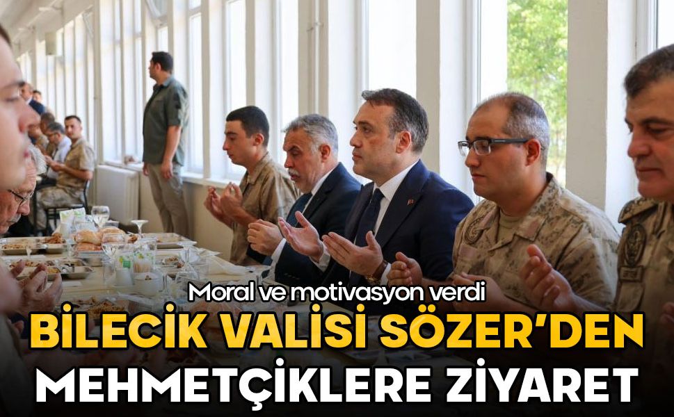Bilecik Valisi Sözer'den Mehmetçiklere ziyaret