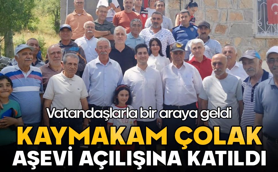 Kaymakam Çolak aşevi açılışına katıldı