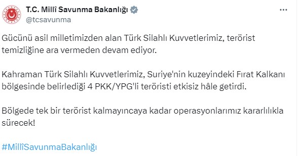 Savunma Bakanlığı 14 Ekim