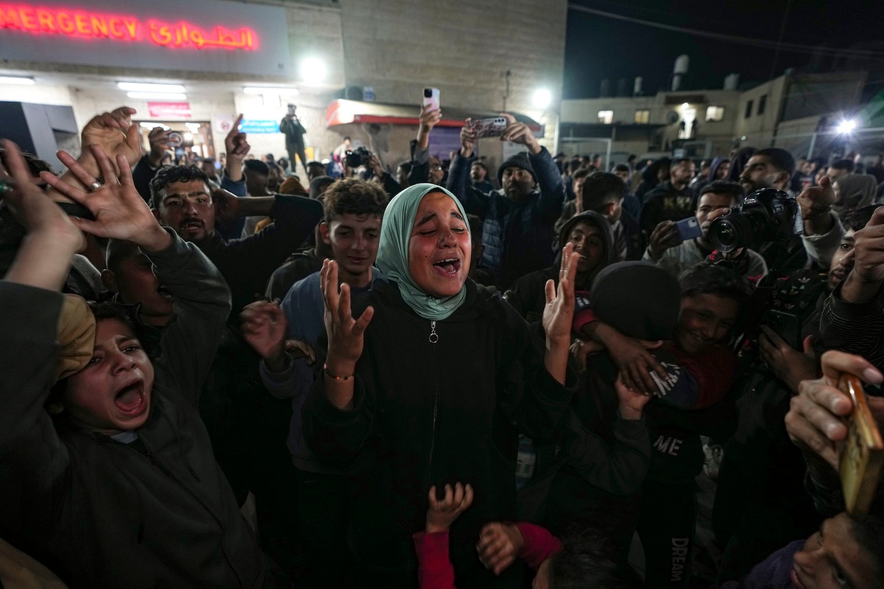 Palestinians Celebrate Ceasefire