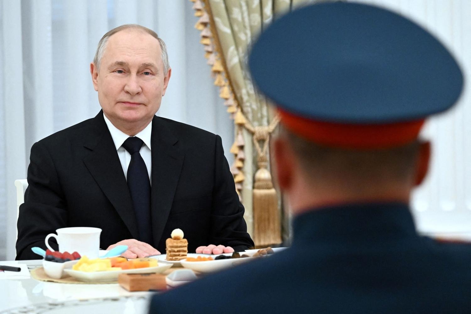 Putin Lunching With Special Forc