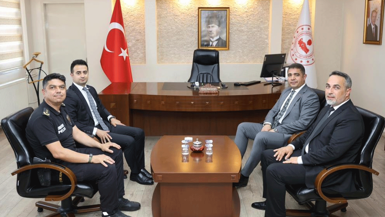 Düzce Valisi Aslan'dan, Kaymakam Orhan'a hayırlı olsun ziyareti