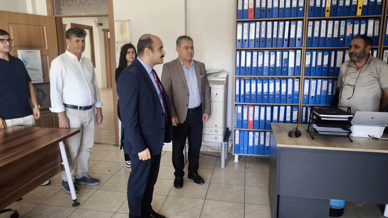 Kaymakam Altınöz, eğitim ve spor müdürlüklerini inceledi
