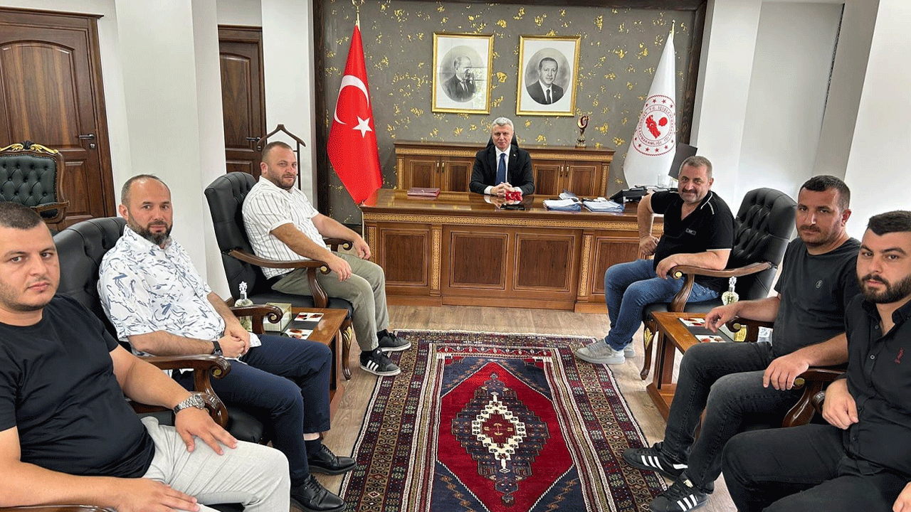 Kaymakam Yazıcı'ya hayırlı olsun ziyareti